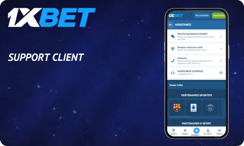 1xBet Support client